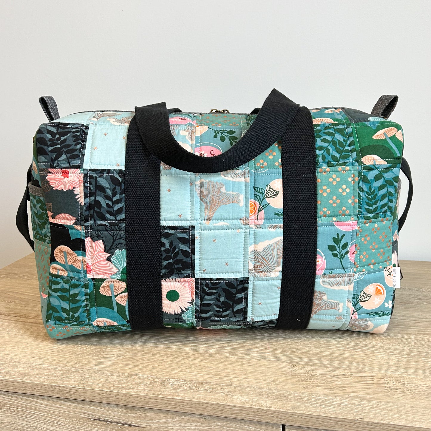 Mini Patchwork Duffle in Elixir Green