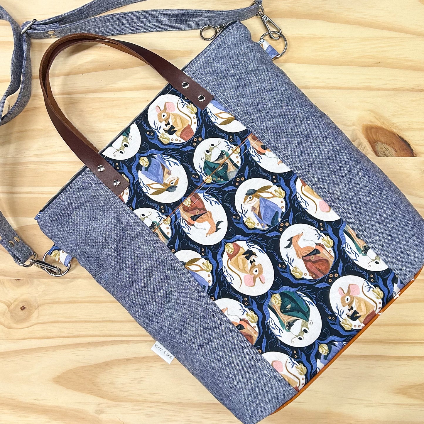 Redwood Tote in Dapper Toile