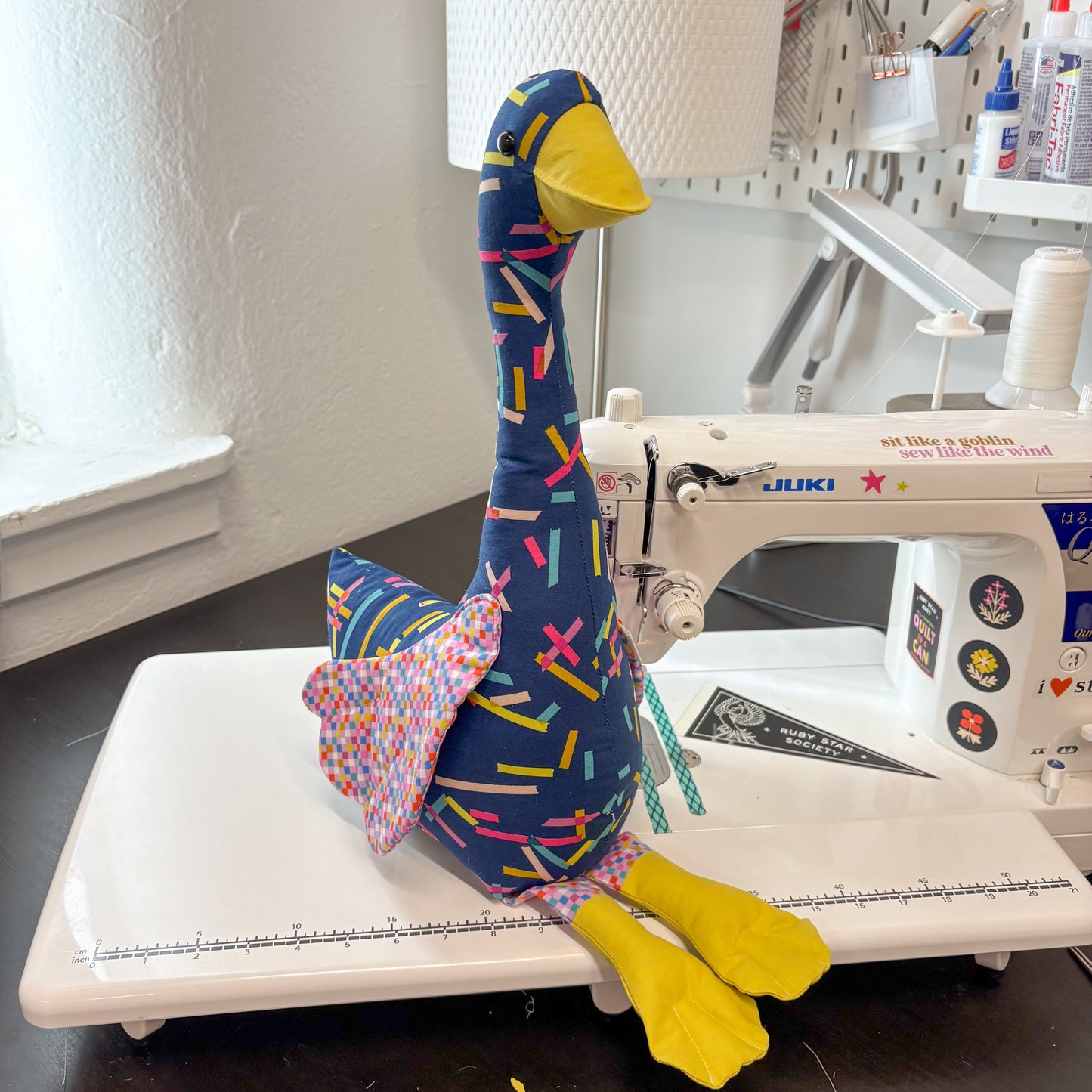Bernice the Classy Goose – Handmade Plush Decoration