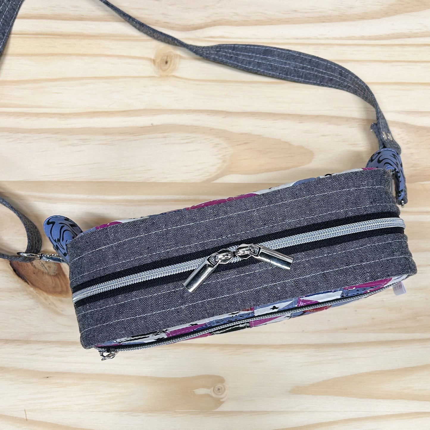 Emerson Crossbody Bag with Scrappy Quilt Piecing