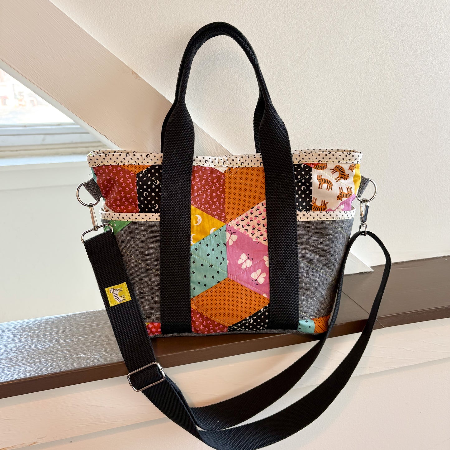 Small Willow Tote in Tumbling Blocks