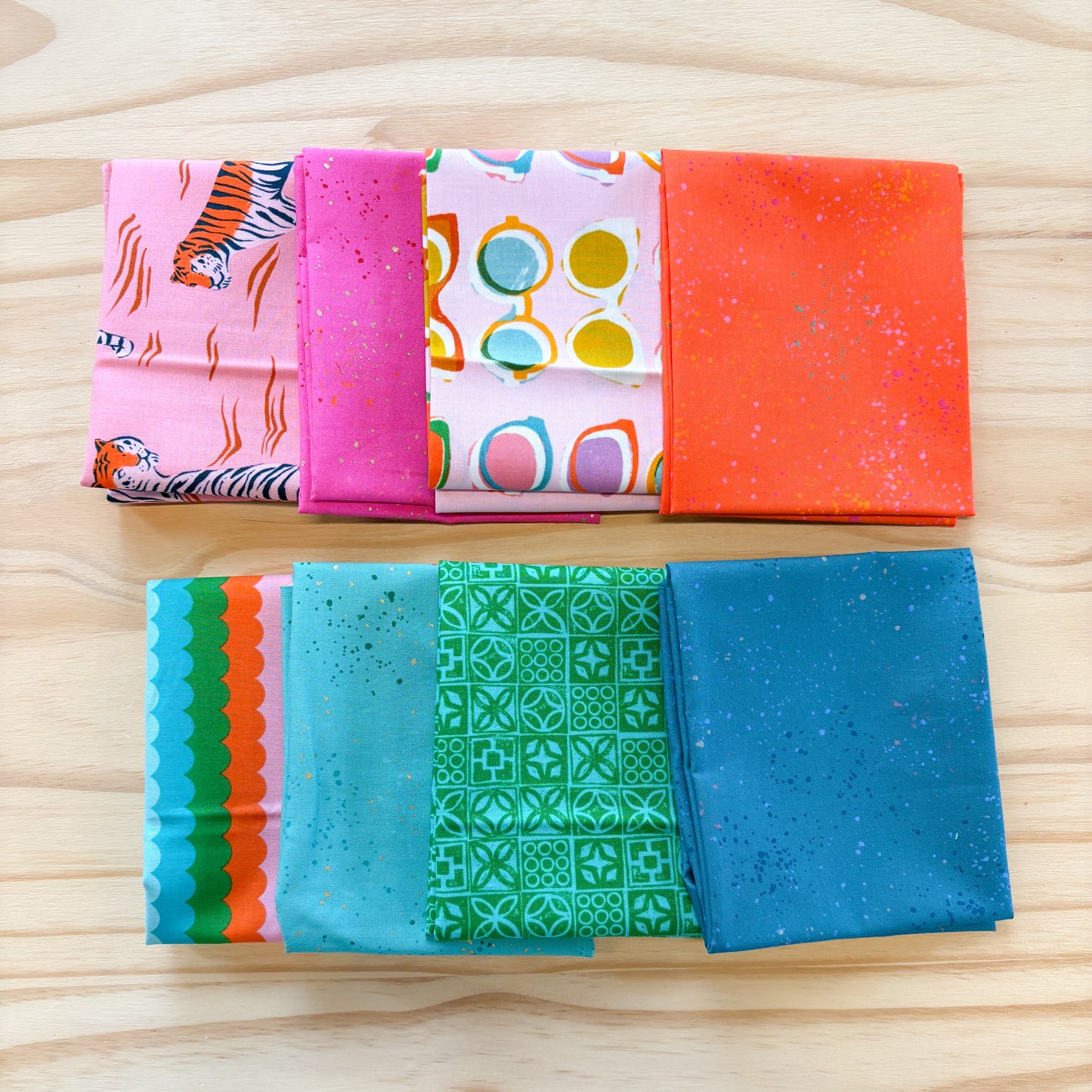 Curated Ruby Star Poolside + Blender Fat Quarter Bundle, Fruit Punch