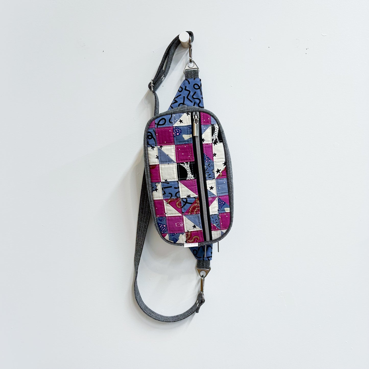 Emerson Crossbody Bag with Scrappy Quilt Piecing