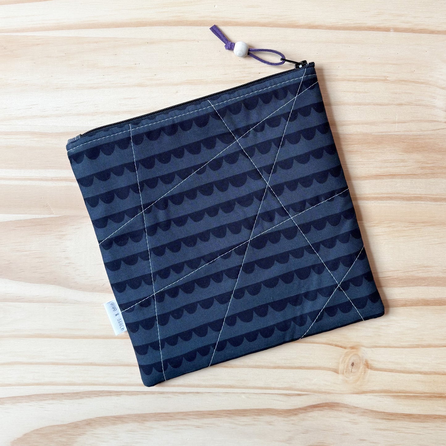 Boo Crew Quilted Zipper Pouch