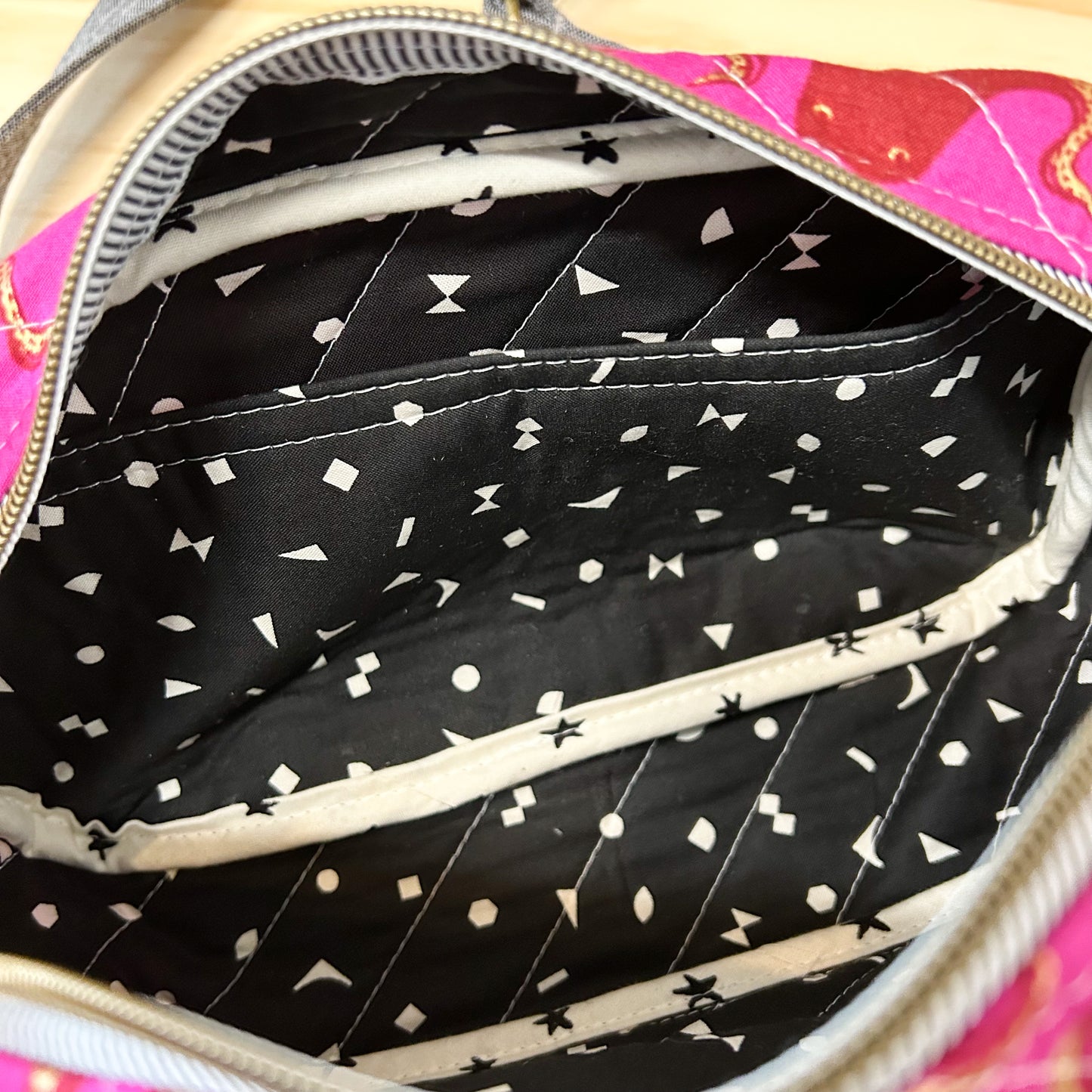 Emerson Crossbody Bag in Magenta Octopi Print
