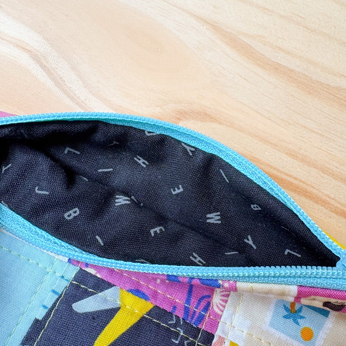 Quilted Patchwork Zip Pouch – Salutations Collection