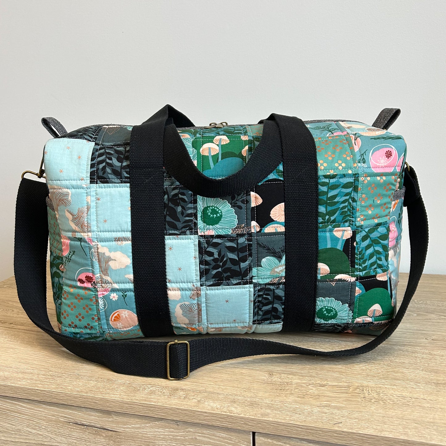 Mini Patchwork Duffle in Elixir Green