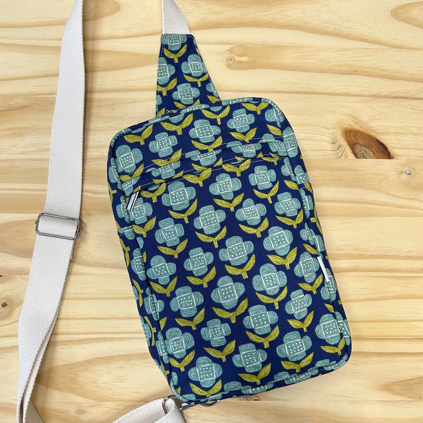 Blue and Green Floral Sandhill Sling