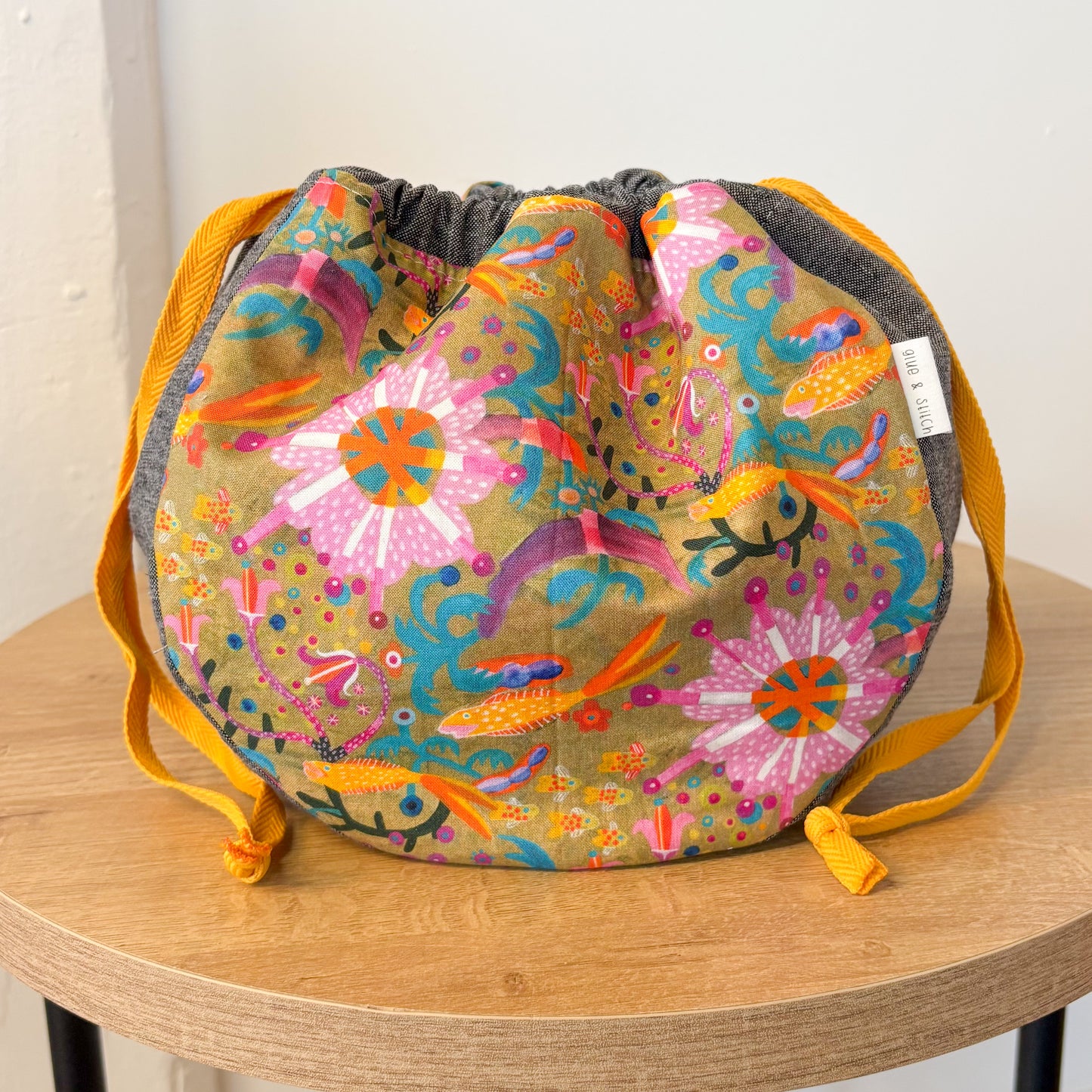 Rounded Bottom Drawstring Pouch Set, Three Sizes for Everyday Organizing