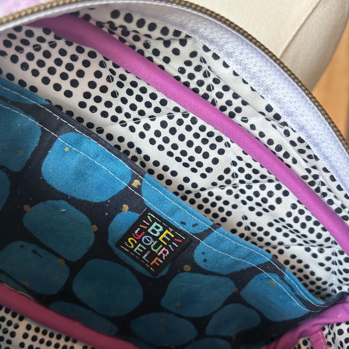 Emerson Crossbody Bag in Teal and Purple Flirtation