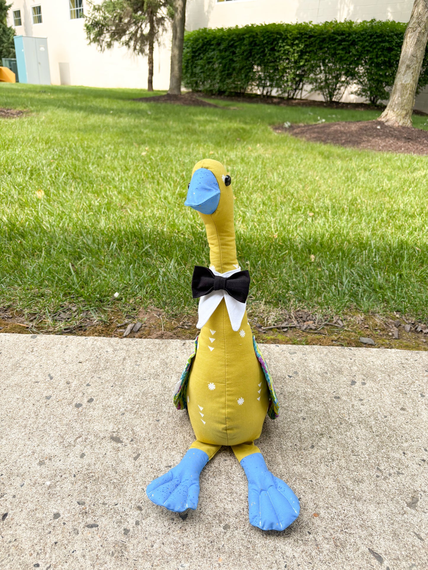 Bernard the Dapper Goose – Handmade Plush Decoration