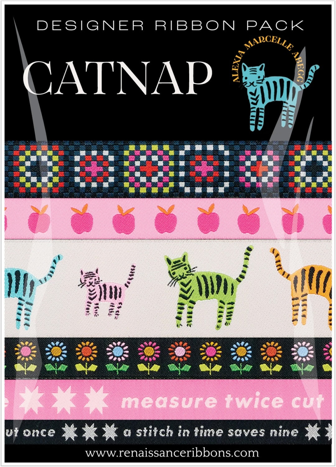 Catnap Ribbon Collection by Alexia Marcel Abegg of Ruby Star Society