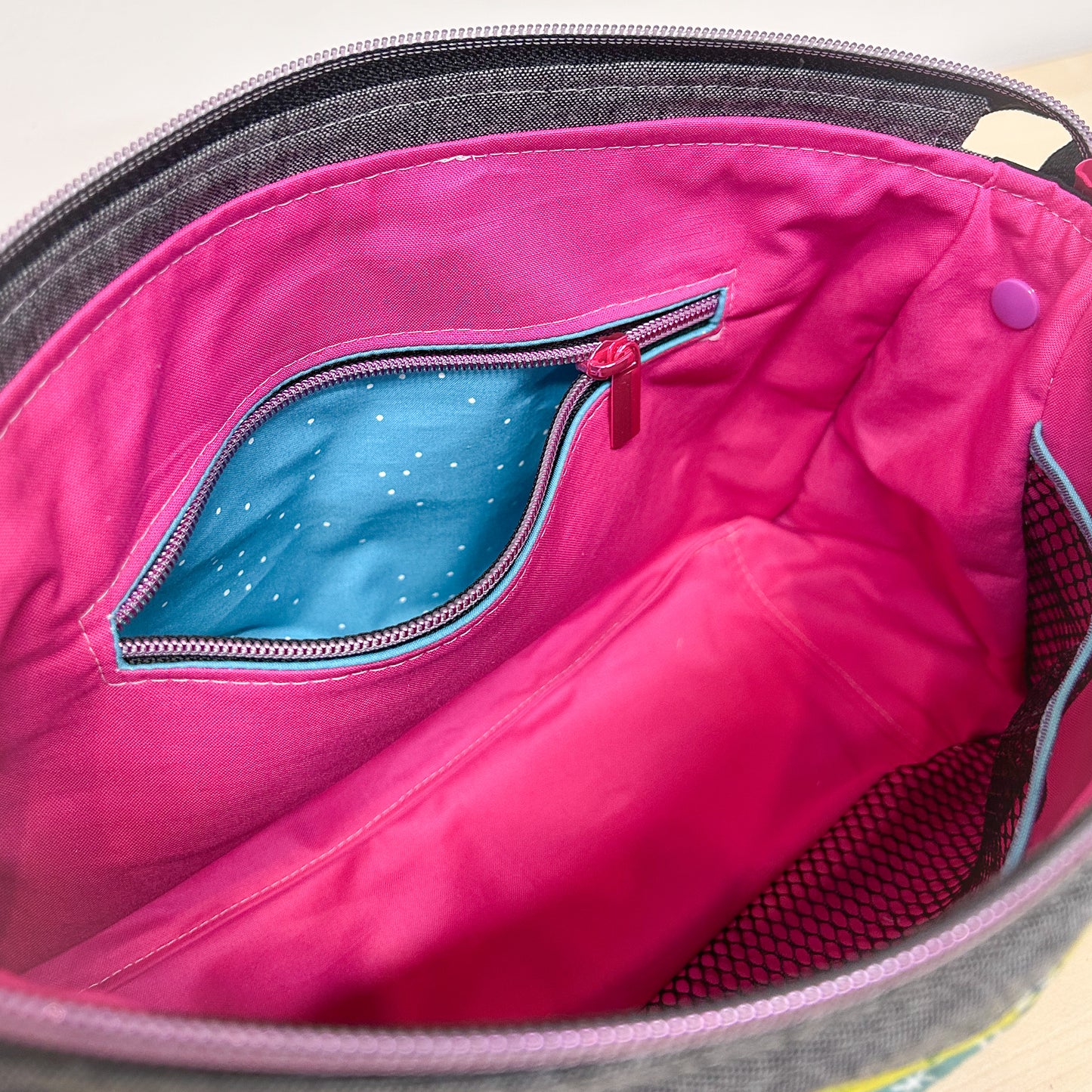 Rainbow Remix Large Quilted Plover Pouch