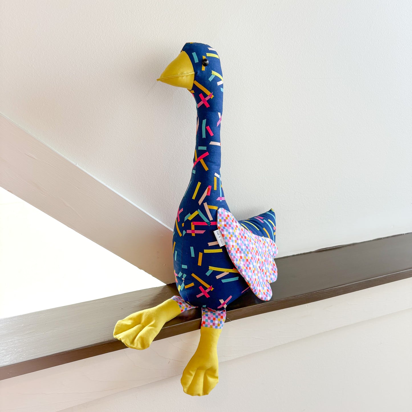 Bernice the Classy Goose – Handmade Plush Decoration