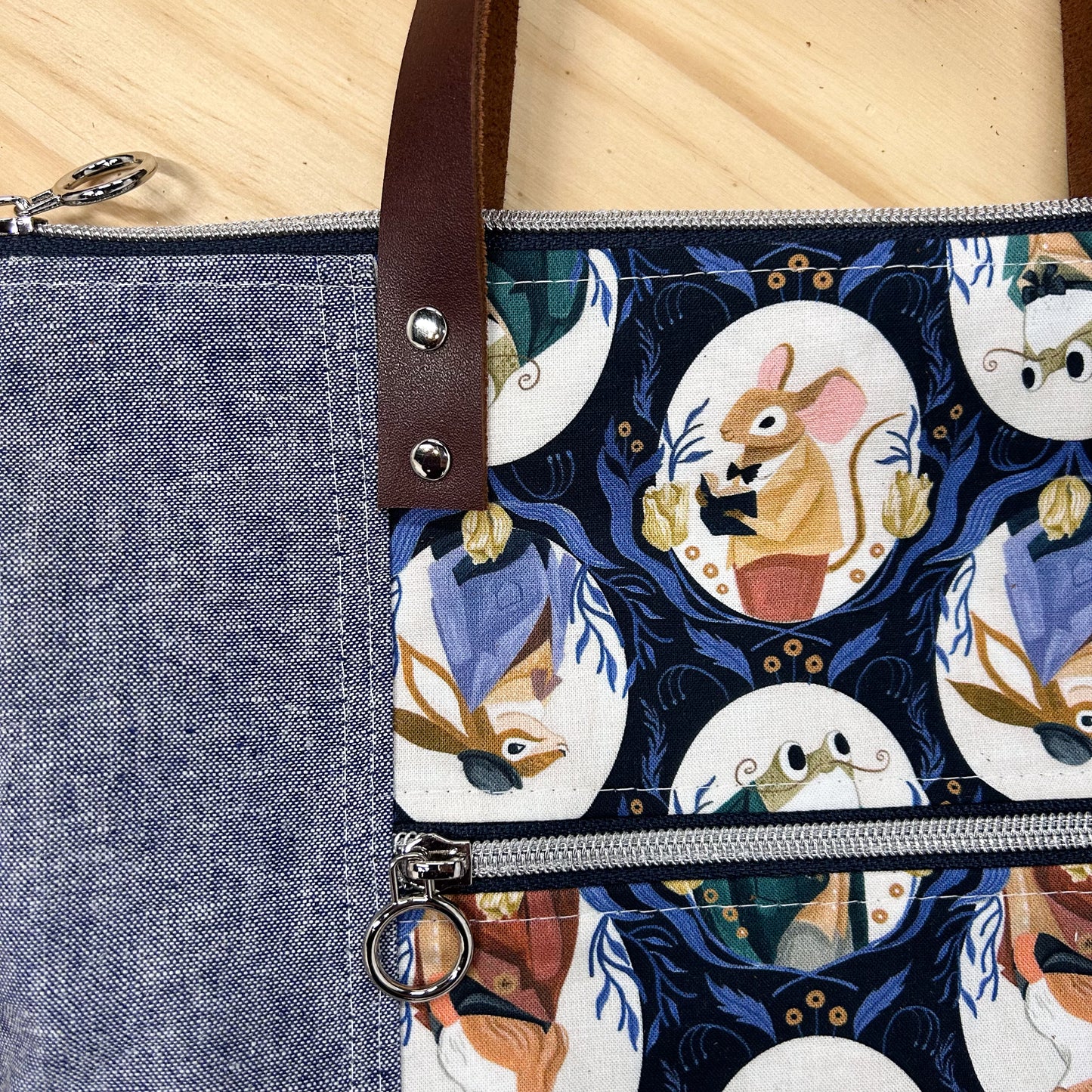 Redwood Tote in Dapper Toile