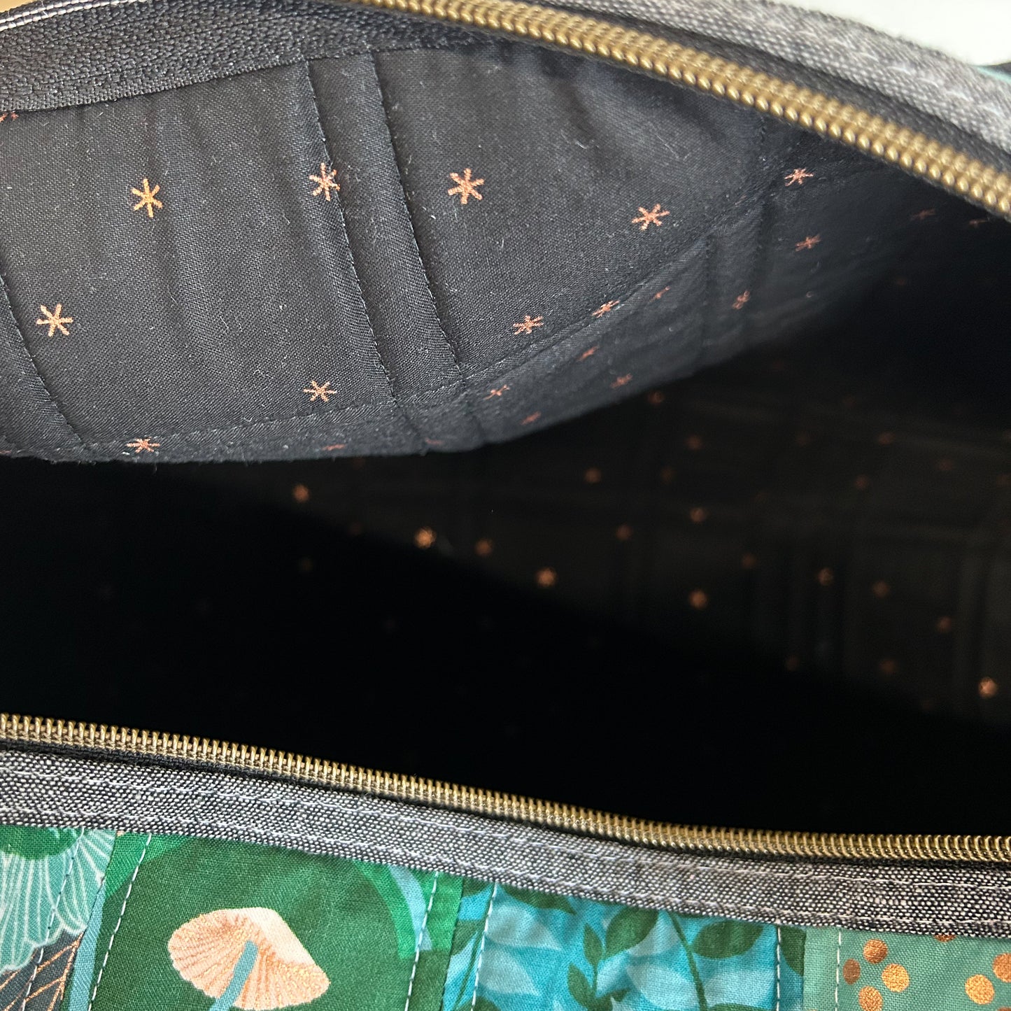 Mini Patchwork Duffle in Elixir Green
