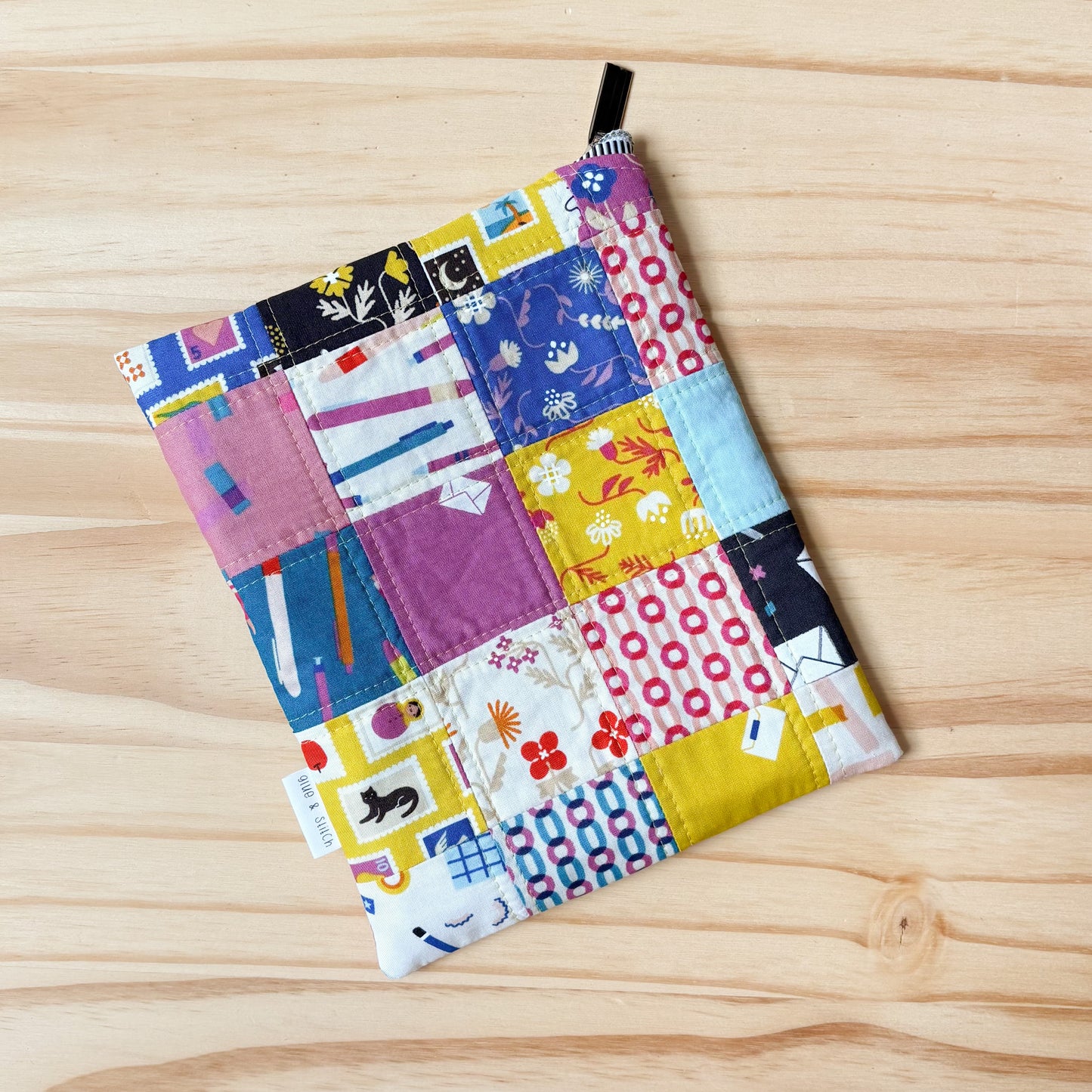 Patchwork Reader Sleeve in Salutations 2