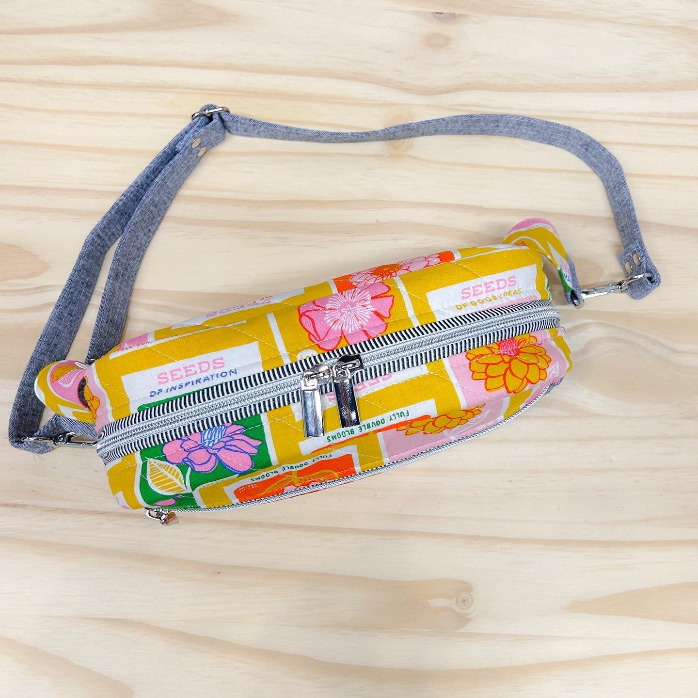 Emerson Crossbody Bag in Yellow Flowerland Seeds of Happiness
