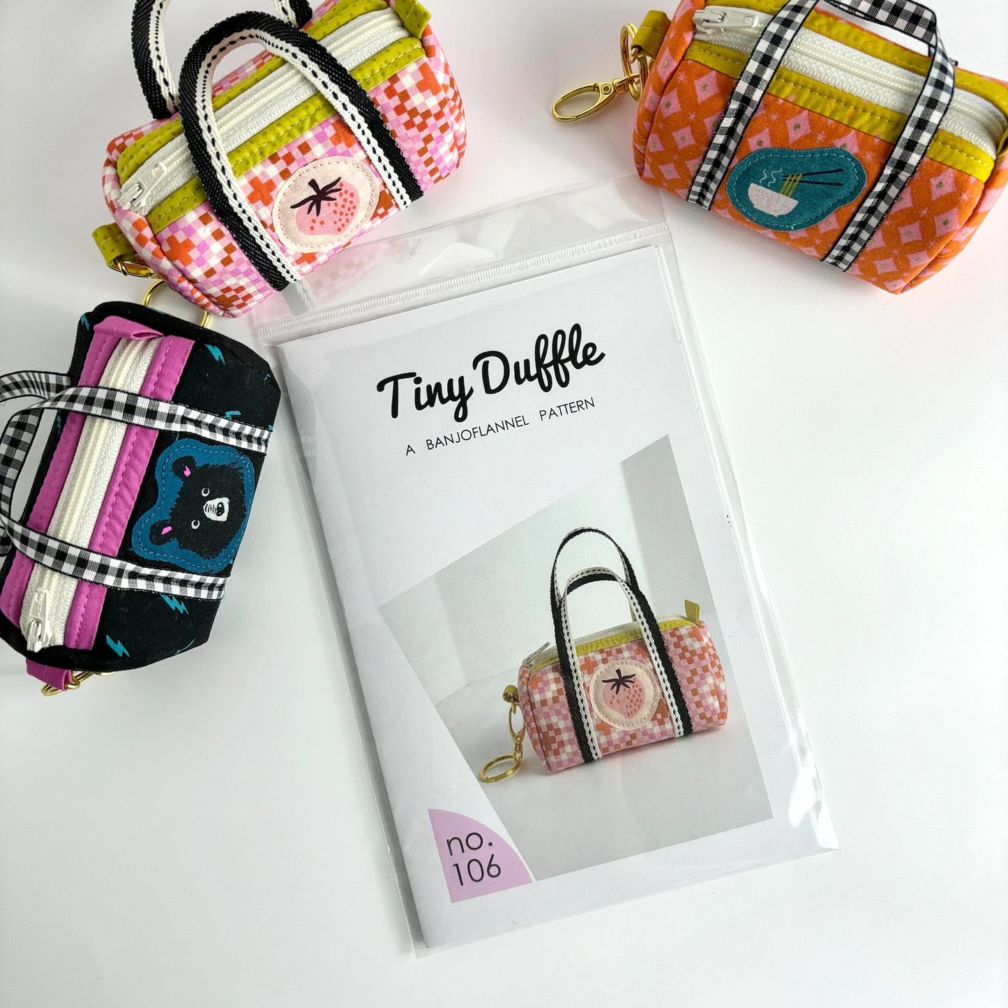 Tiny Duffle Sewing Pattern - Printed Paper Pattern