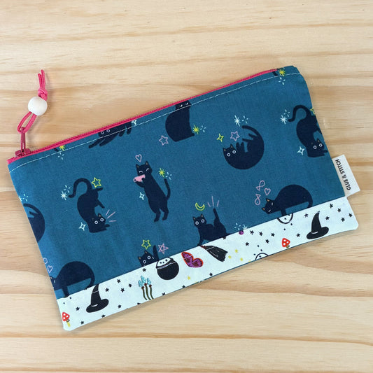 Pop Star Zip Pouch - Black Cat