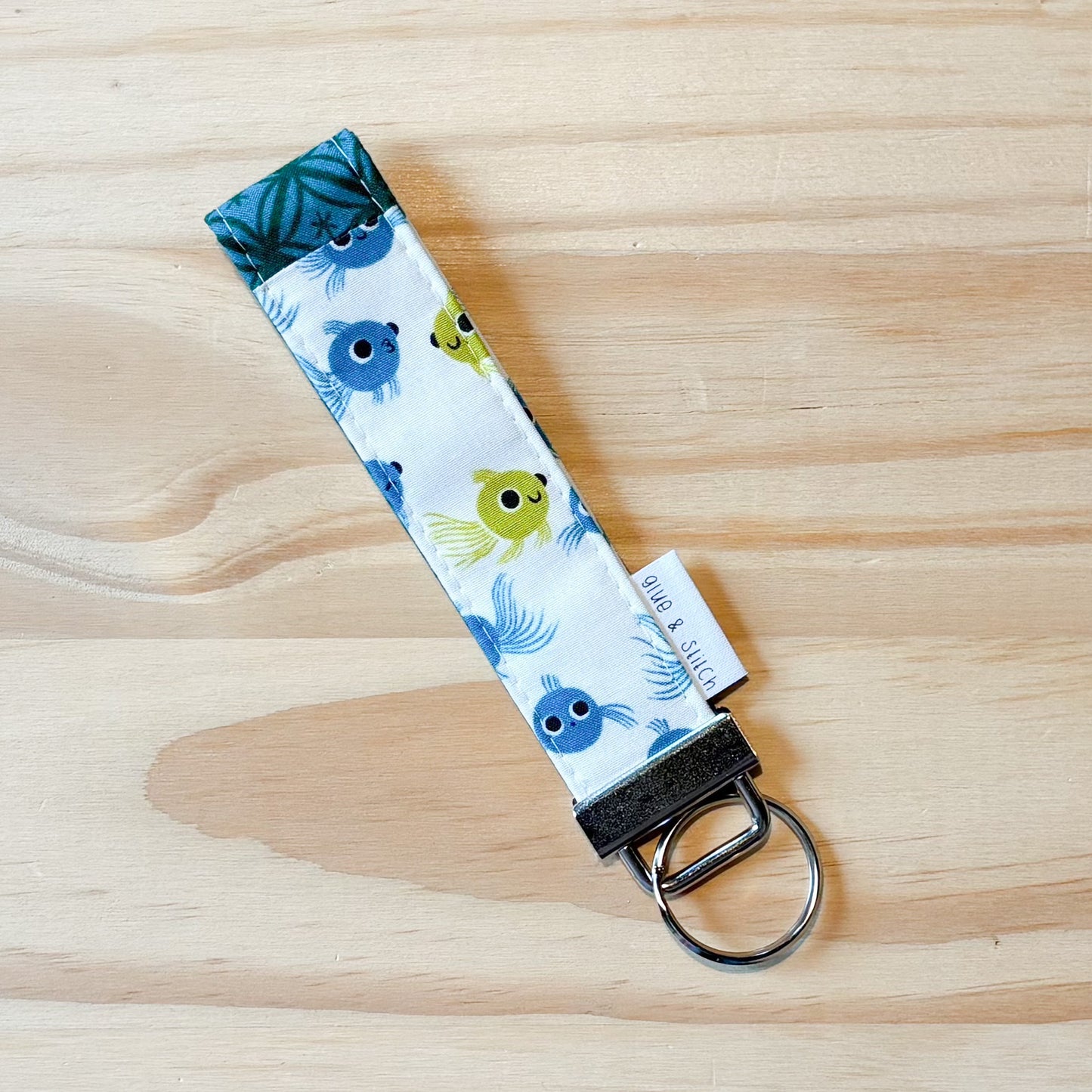 Blue Goldfish Key Fob