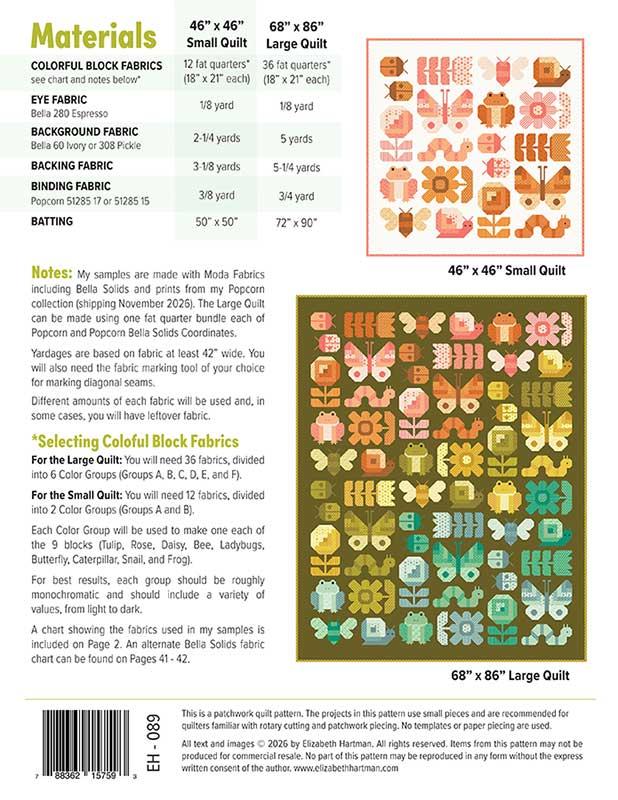 Busy Backyard by Elizabeth Hartman - Printed Paper Pattern
