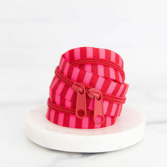 30" Size #5 Double Pull Zipper - Jam Stripe | Stitch Supply Co.