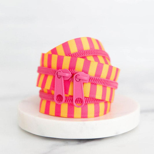 30" Size #5 Double Pull Zipper - Pink Lemonade | Stitch Supply Co.