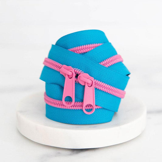 30" Size #5 Double Pull Zipper - Bubbles | Stitch Supply Co.