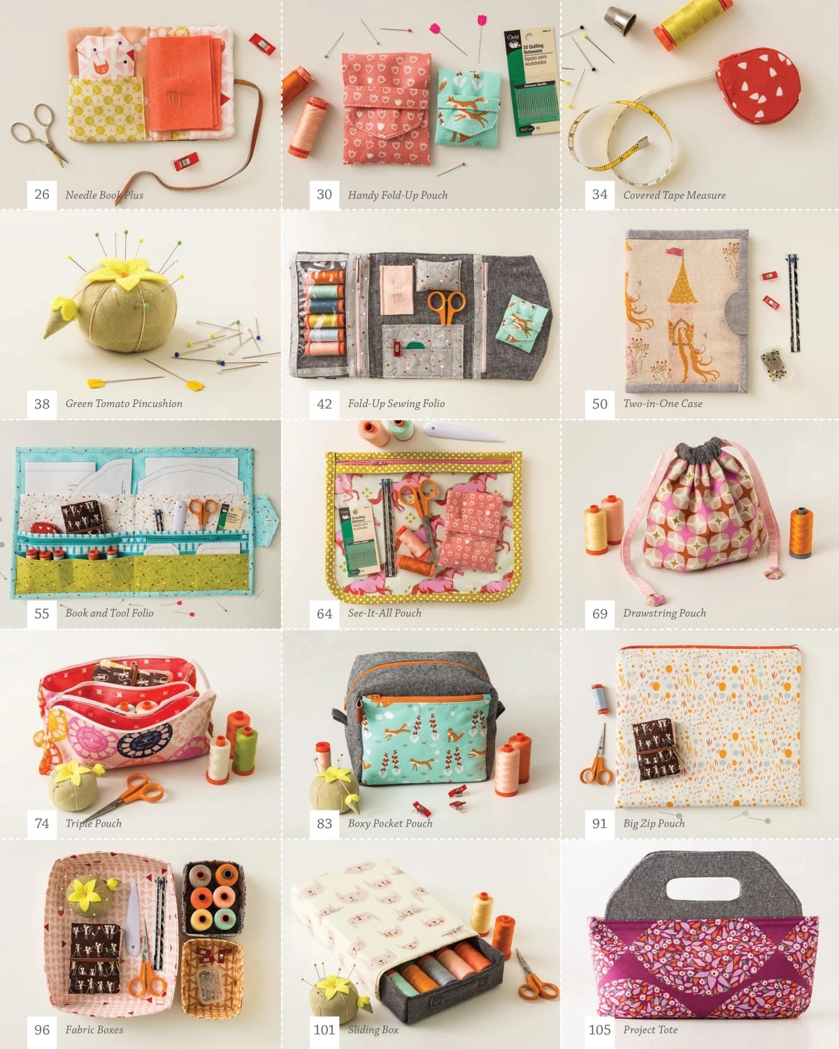 Stitched Sewing Organizers by Aneela Hoey
