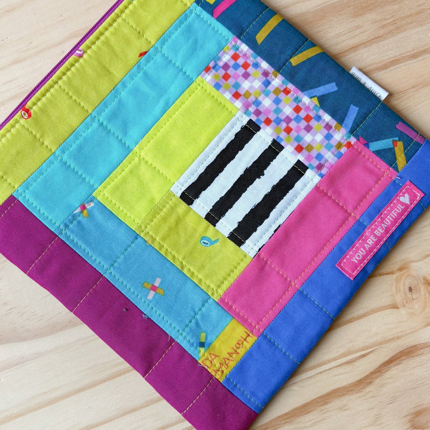 Cabin Fever Quilted Zipper Pouch
