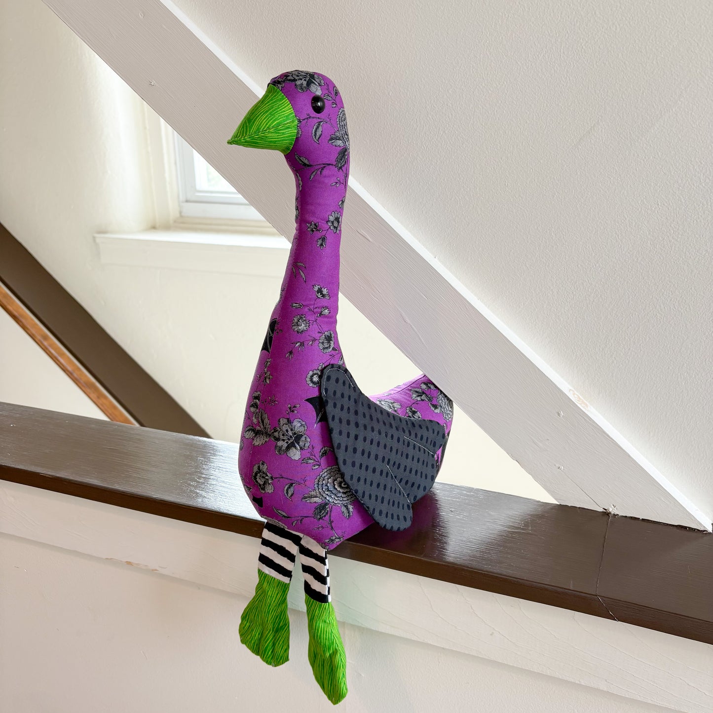 Elvira the Silly Goose – Handmade Halloween Plush Decor