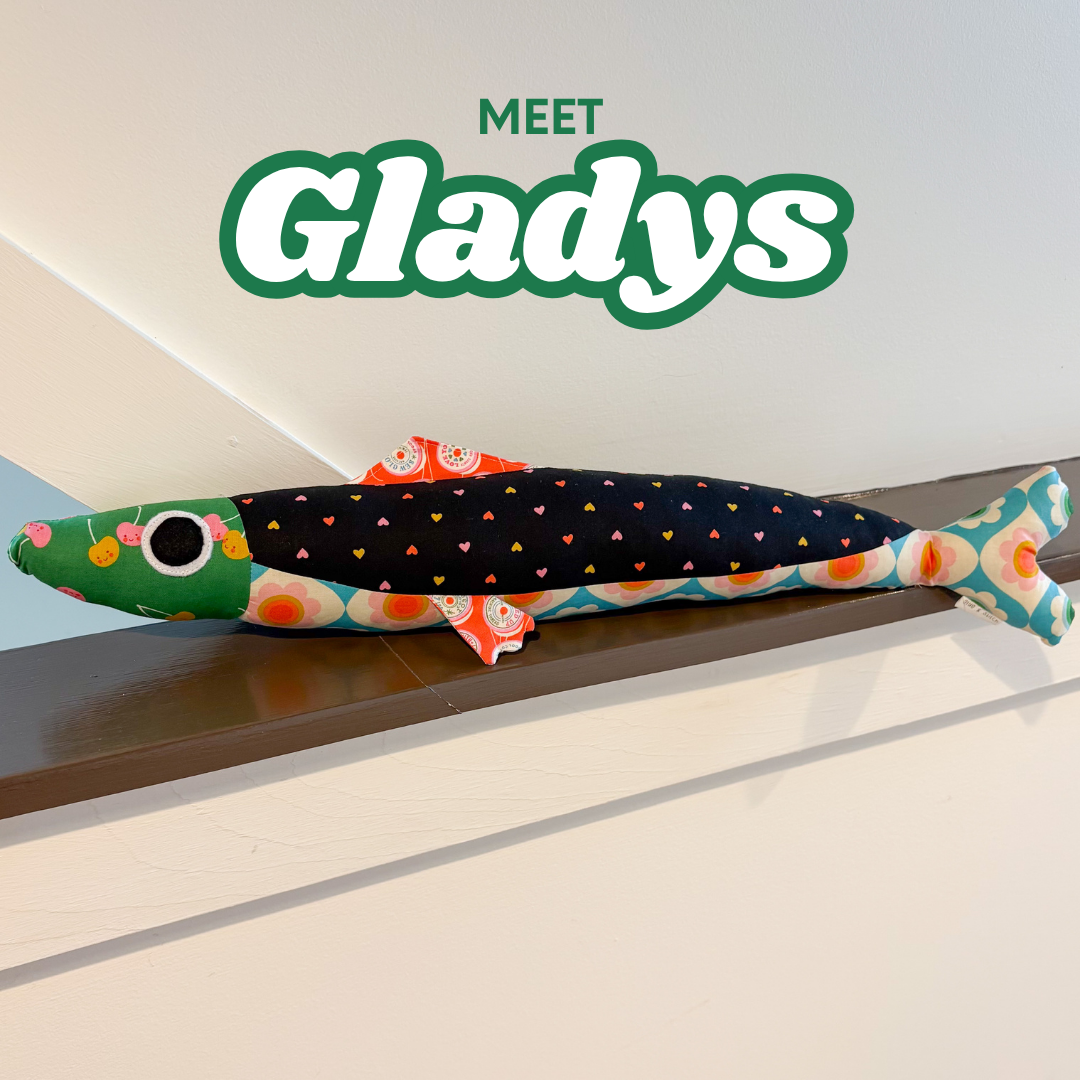 Stuffed 24" Sardine Pillow - Gladys