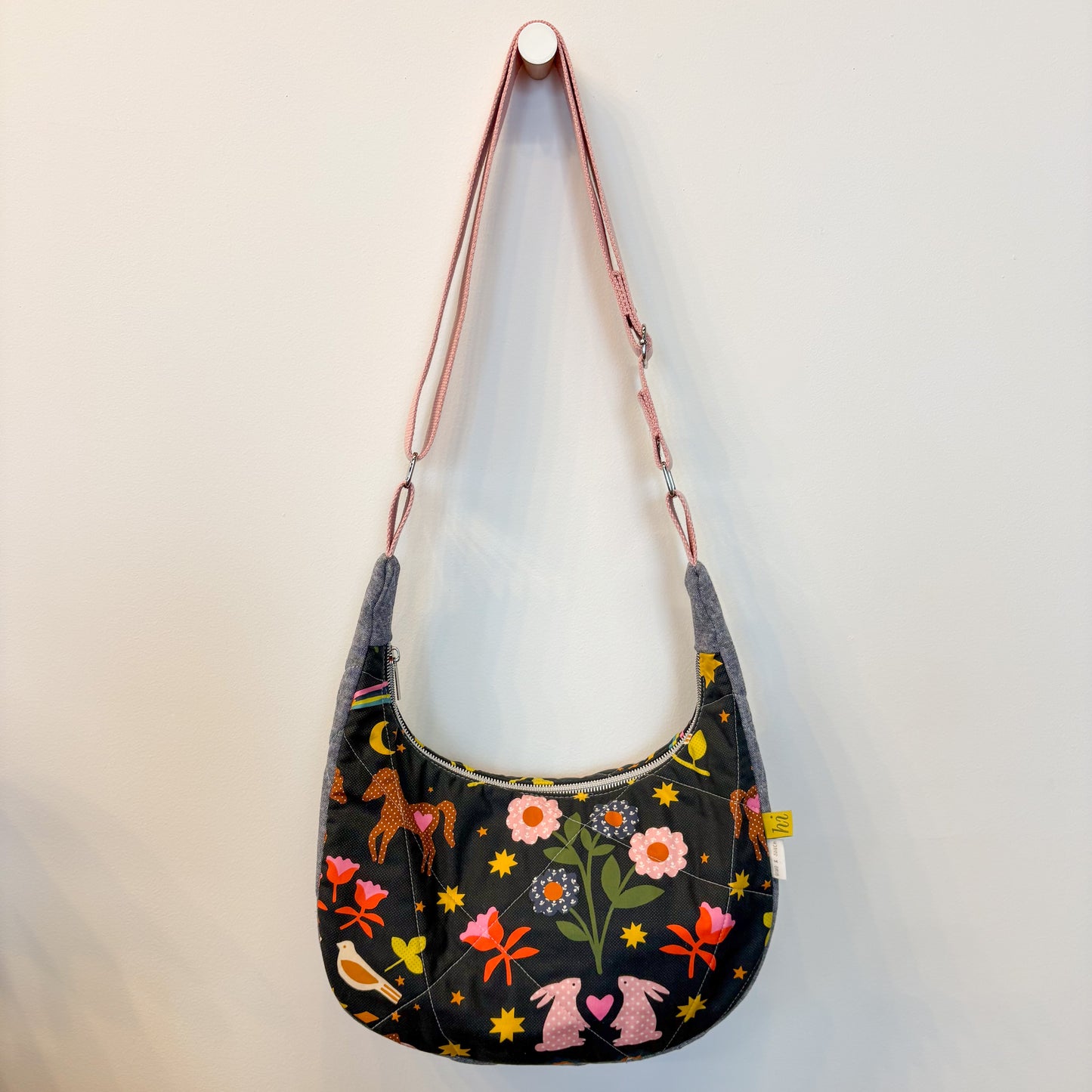 Crescentwood Quilted Crossbody in Mystic Fable