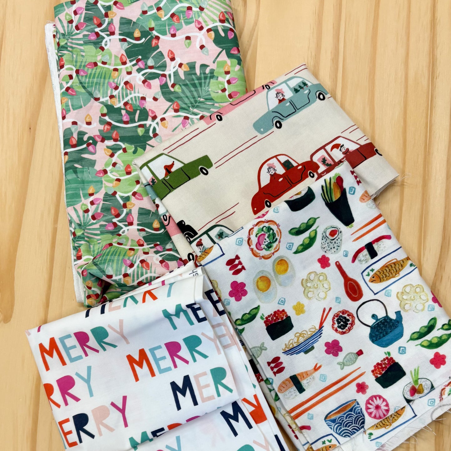 Fabric Destash Scrap Quilting Cotton Bundles, Pre-Made and Sold by Weight - Volume 1