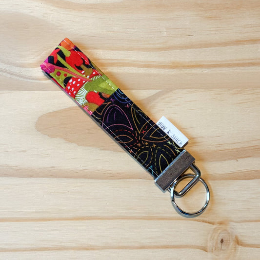 Stitched Warm Rainbow Key Fob