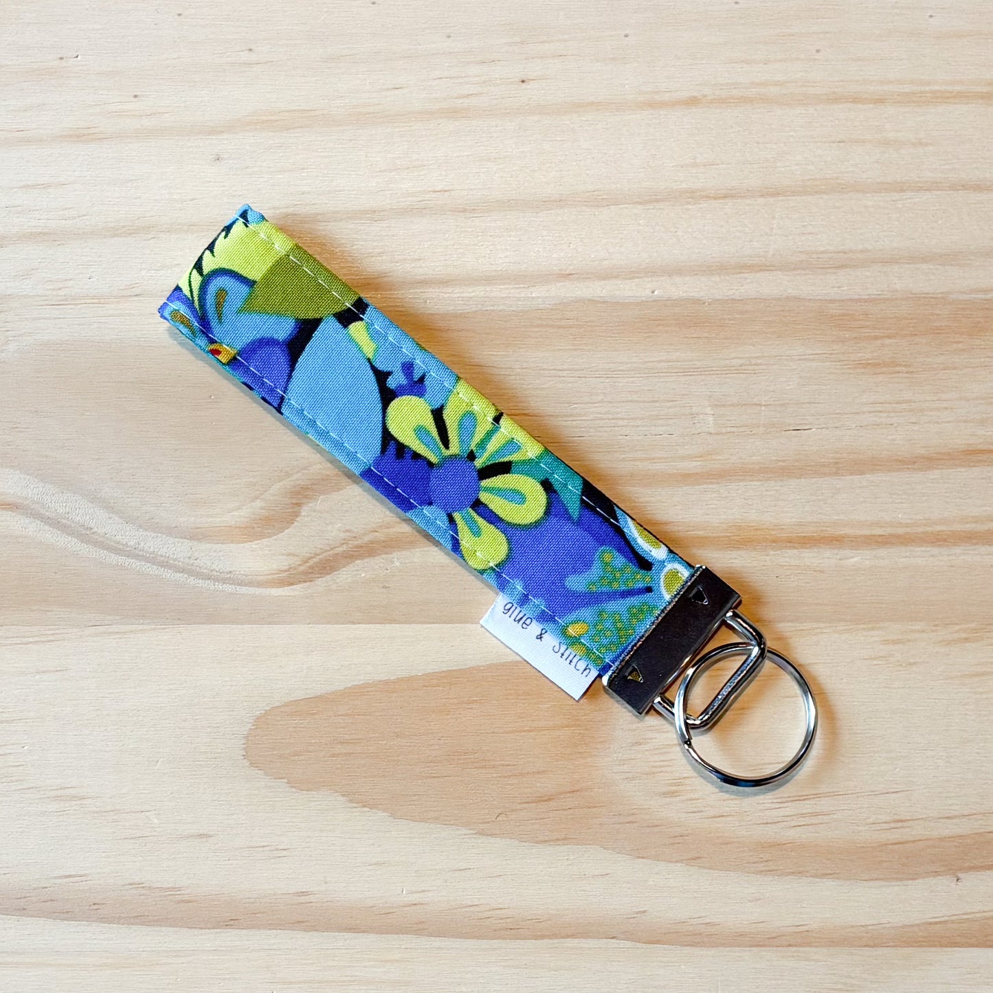 Stitched Cool Rainbow Key Fob