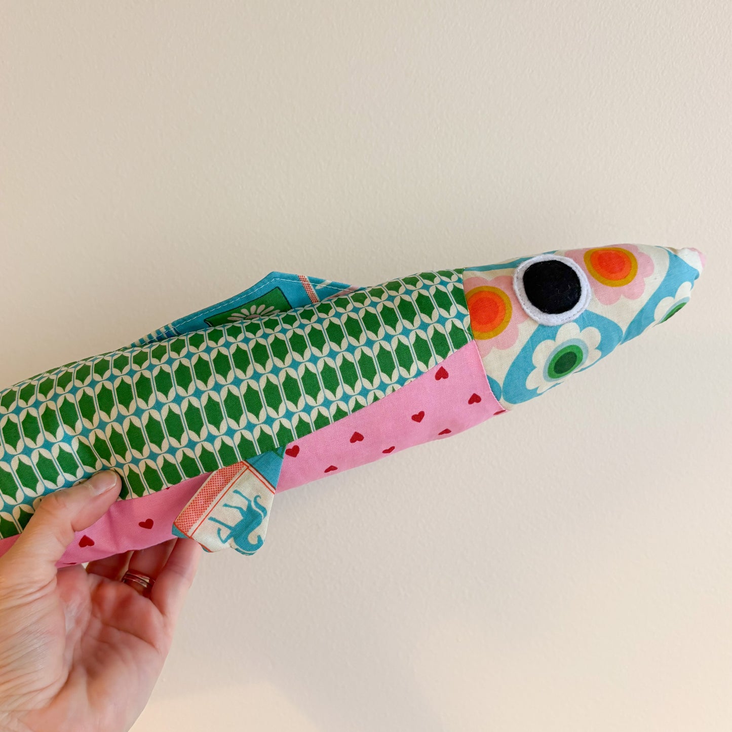 Stuffed 24" Sardine Pillow - Misty