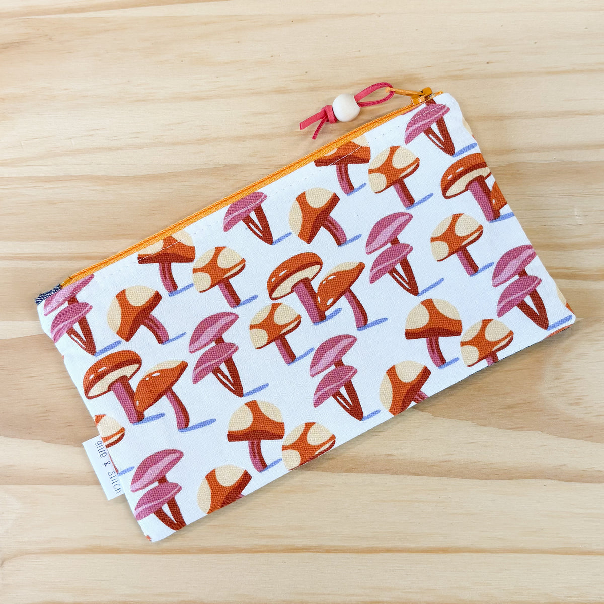 Pop Star Zip Pouch -  Mushrooms