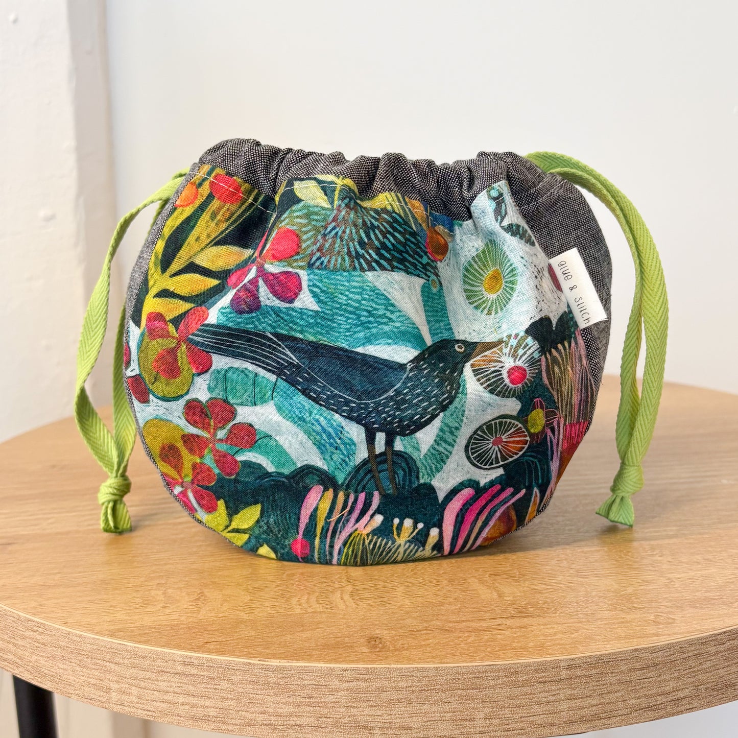 Rounded Bottom Drawstring Pouch Set, Three Sizes for Everyday Organizing