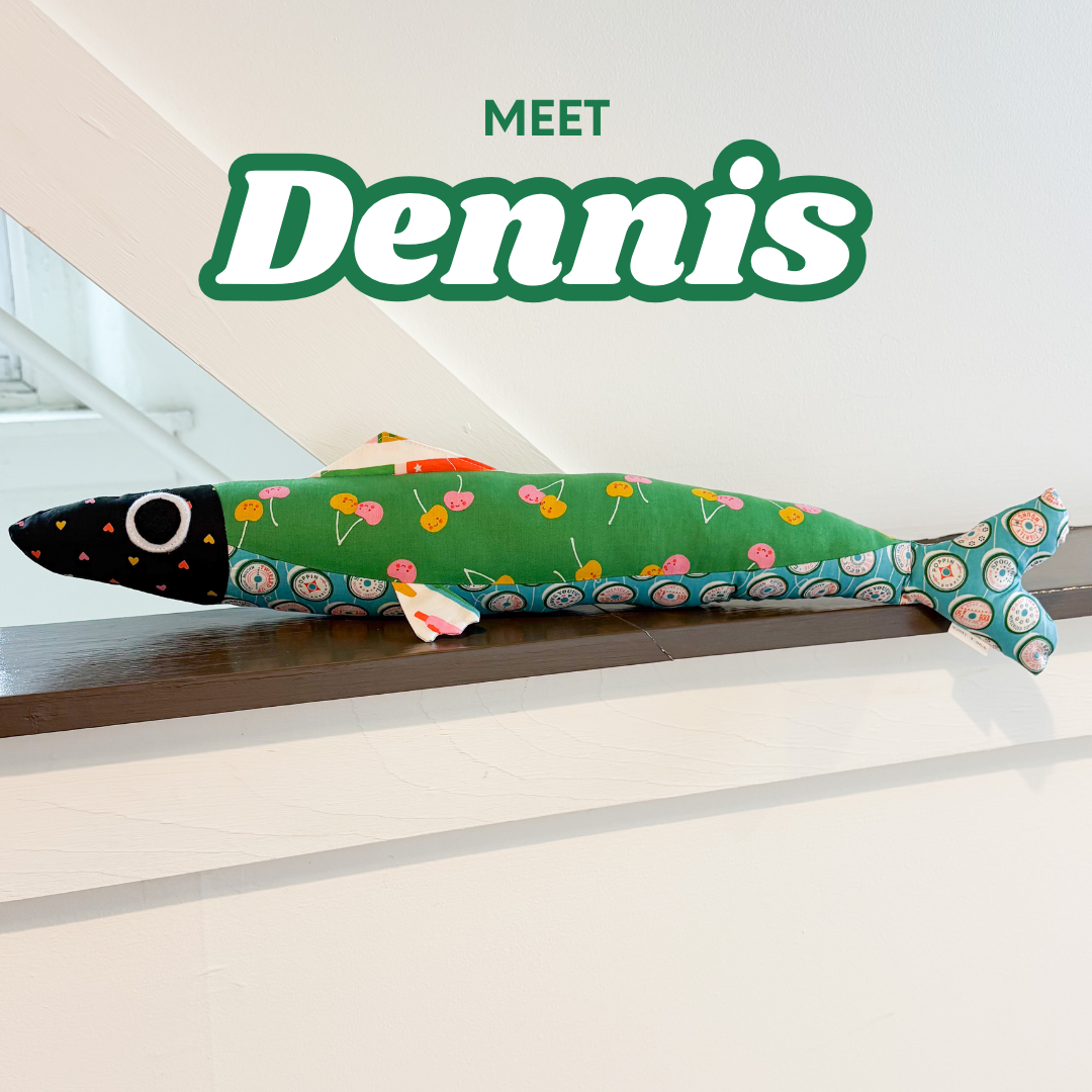 Stuffed 24" Sardine Pillow - Dennis