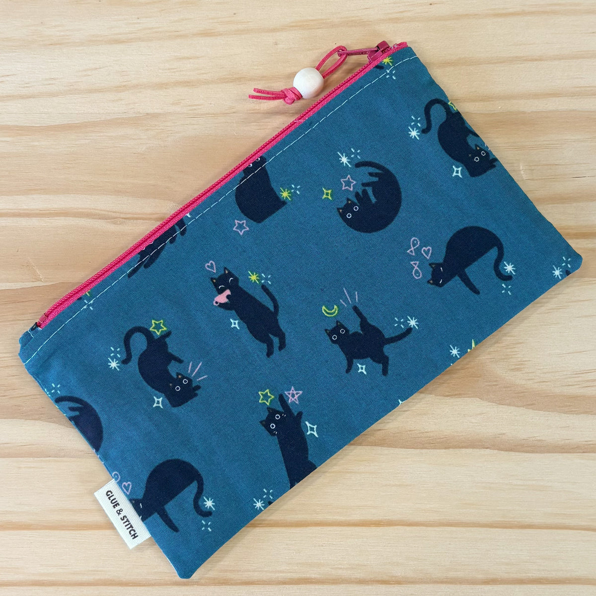 Pop Star Zip Pouch - Black Cat