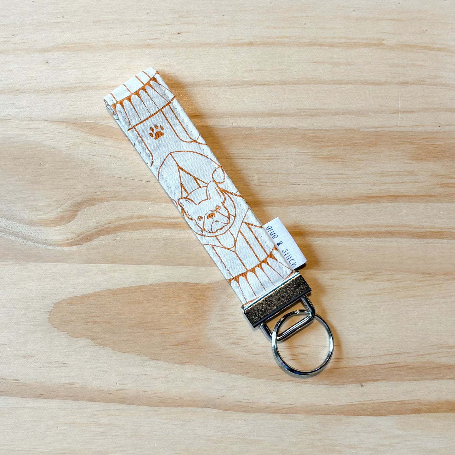 French Bull Dog Key Fob