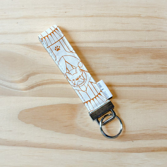 French Bull Dog Key Fob