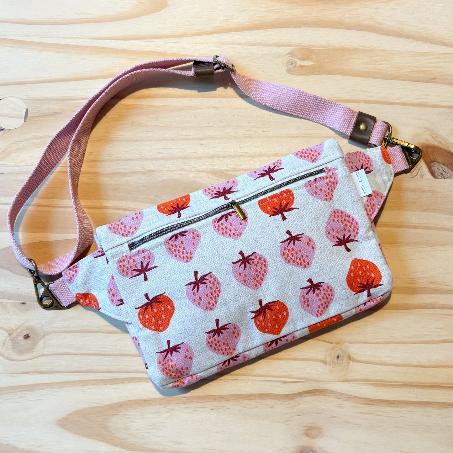 Haralson Belt Bag in Strawberry Canvas
