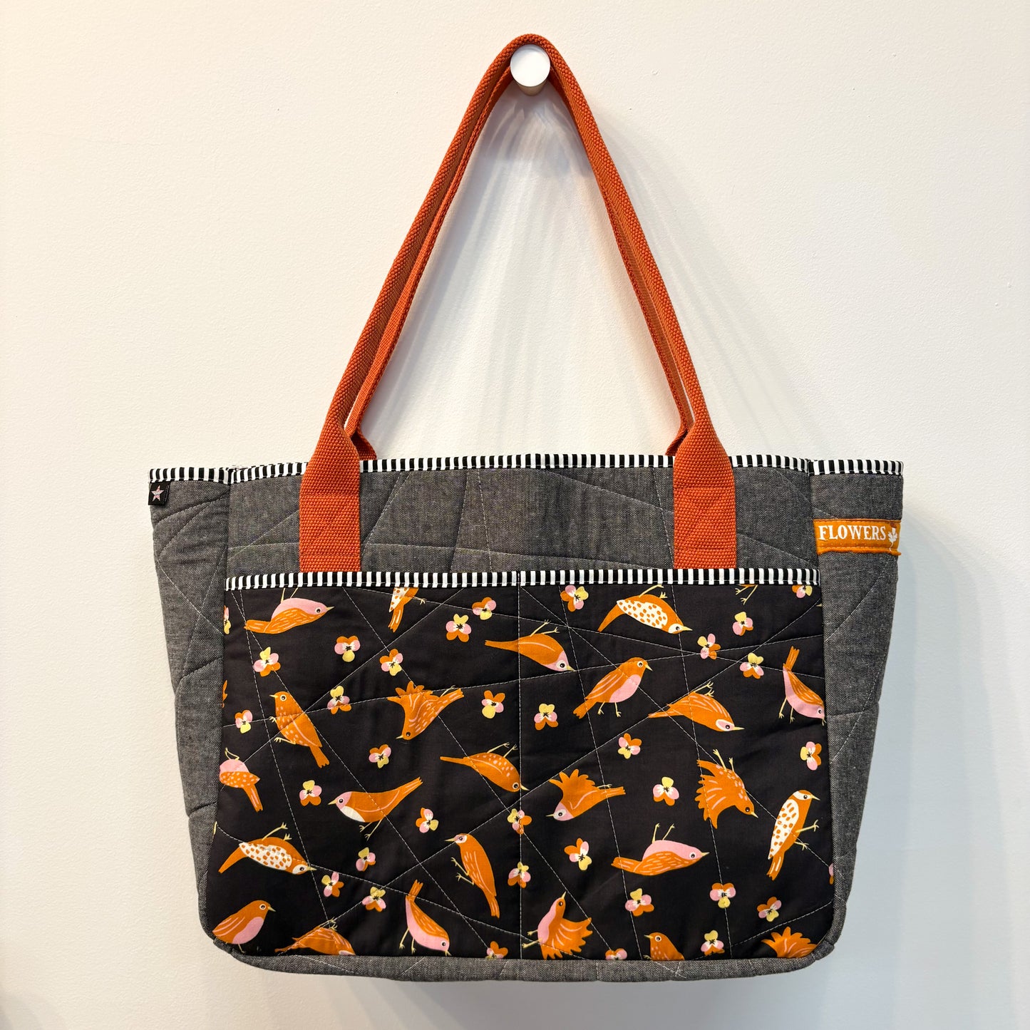 Night Garden Stitch and Stash Tote