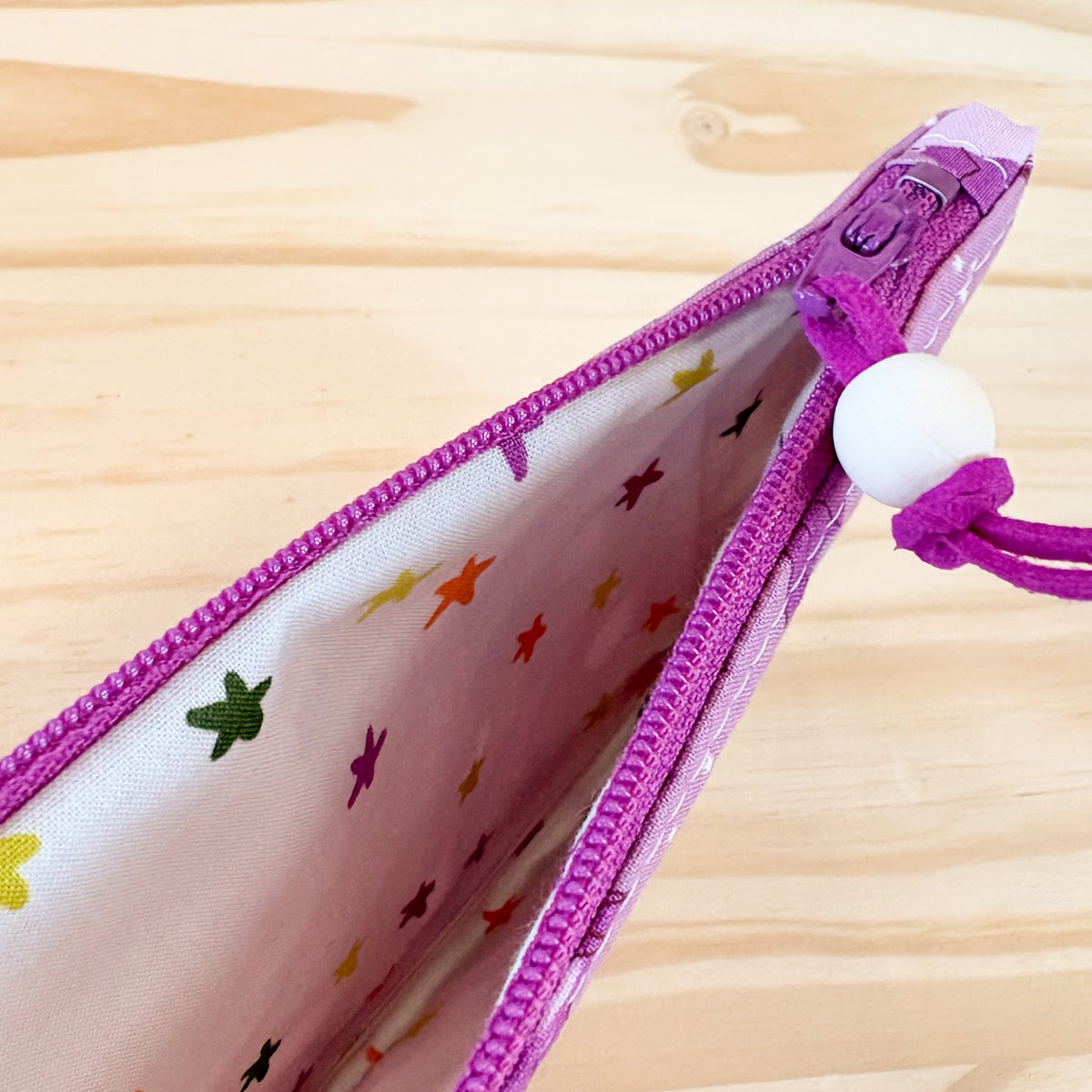 Pop Star Zip Pouch - Purple Bats