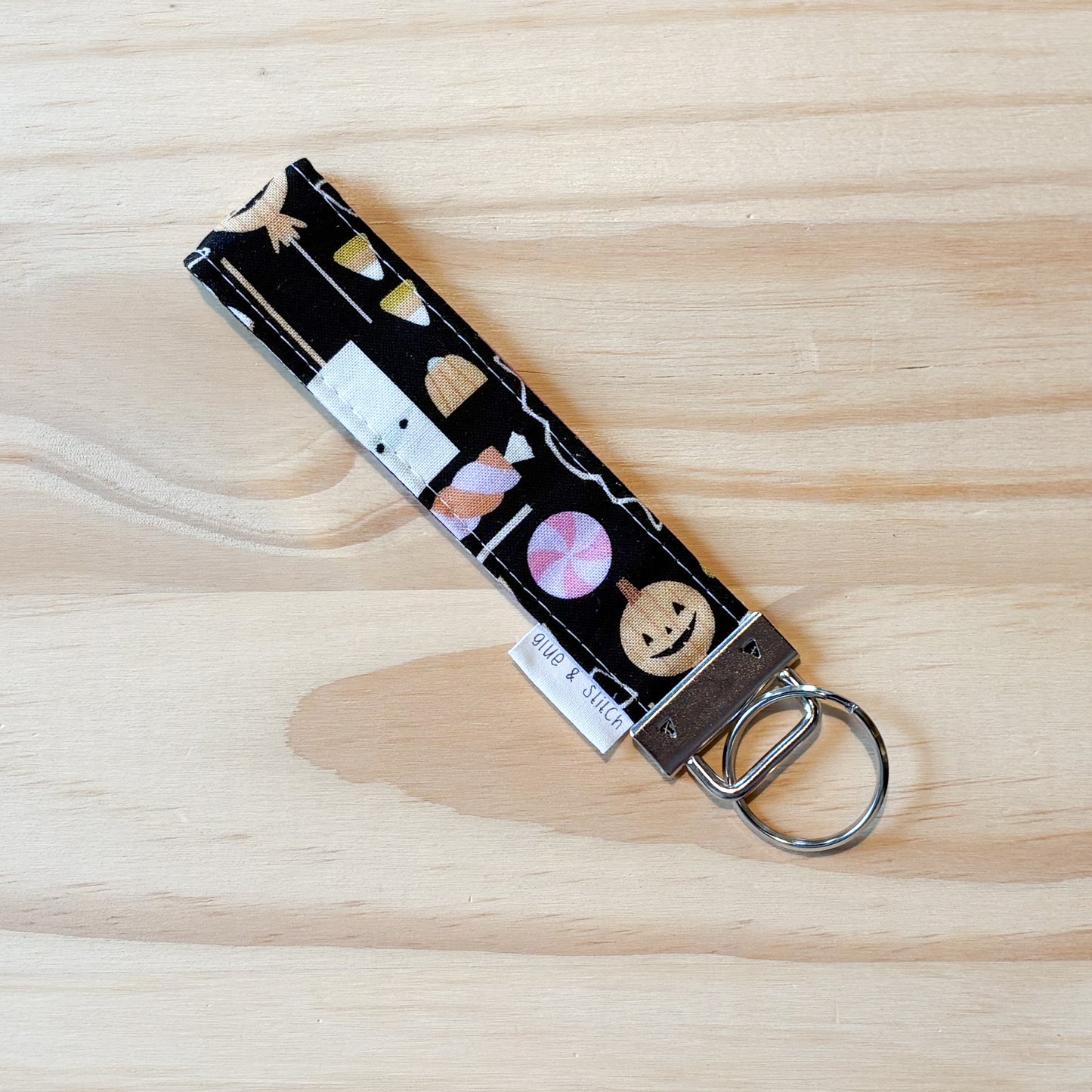 Purple Halloween Treats Key Fob