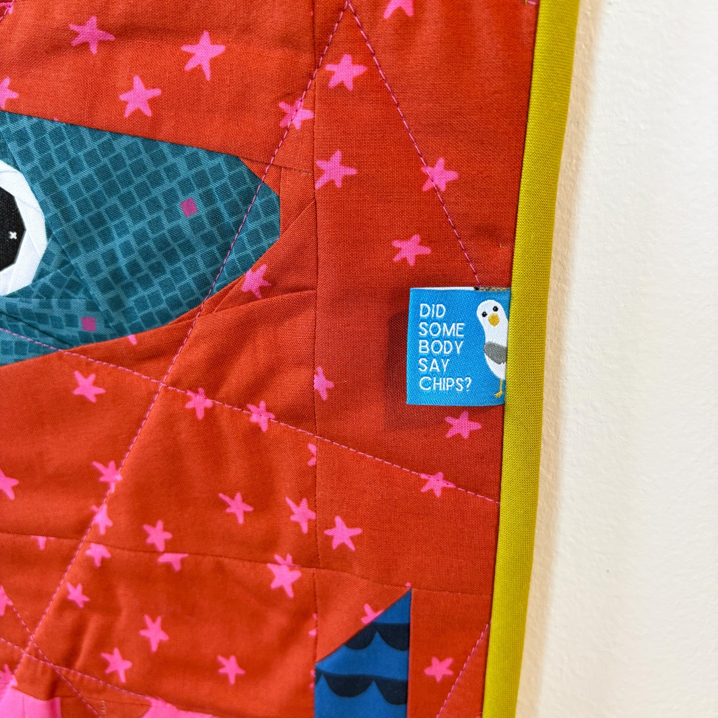 Sardine Tin Quilted Wall Hanging