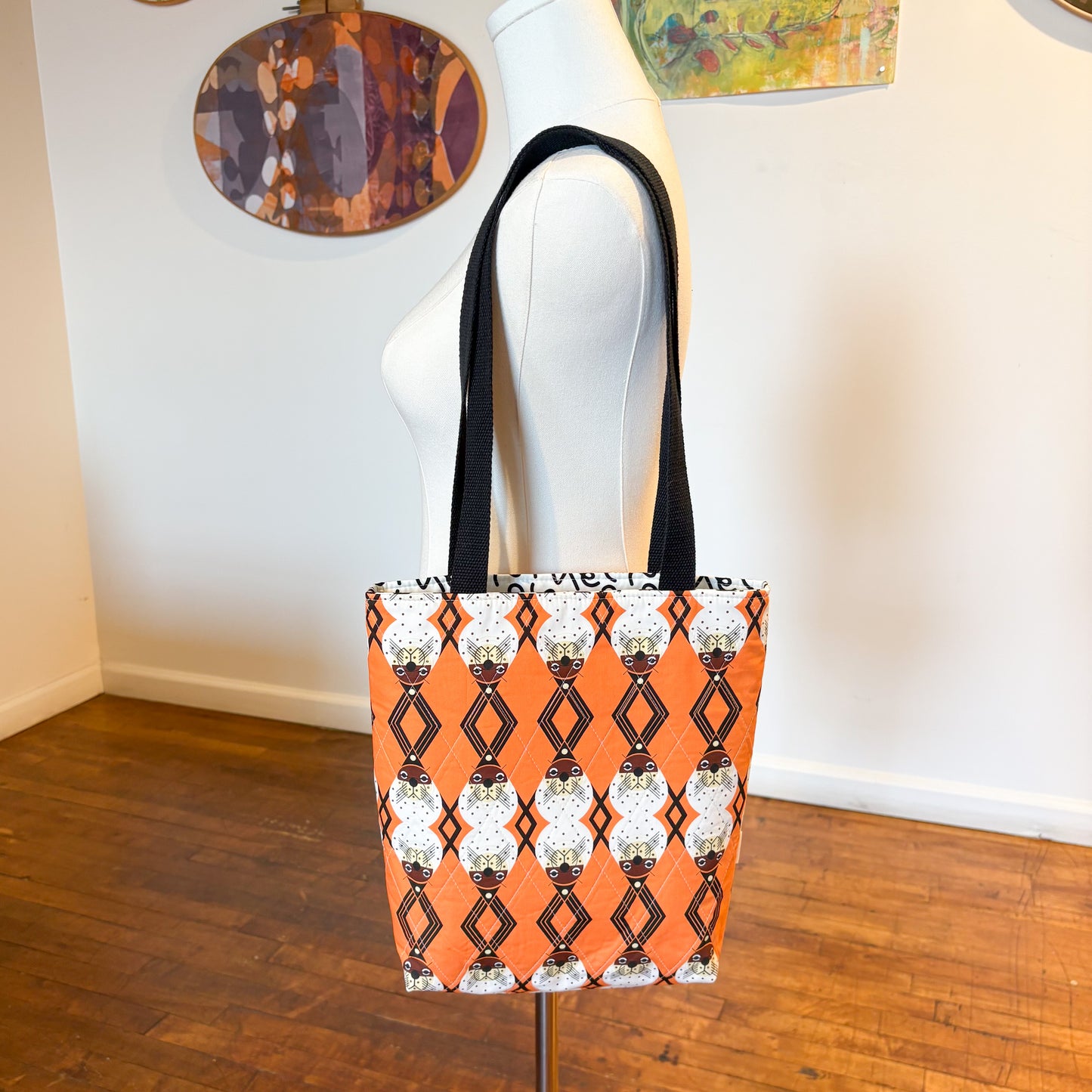 Glacier Bay Harbor Seal Small Quilted Tote